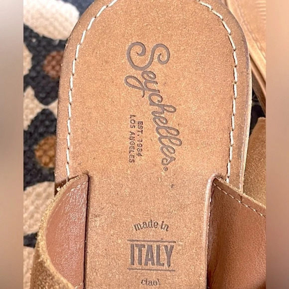 Seychelles Suede Camel Sandals size 8 - Picture 5 of 6